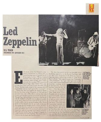 Led Zeppelin / U.S. Tour December 1968-January 1969