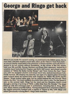 Harrison, George--Ringo Starr / George and Ringo Get Back / 1987