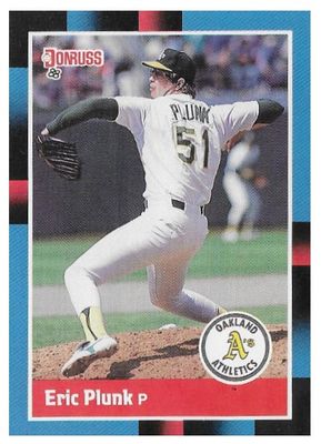 Plunk, Eric / 1988 Oakland Athletics / Donruss #503