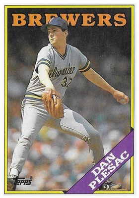 Plesac, Dan / 1988 Milwaukee Brewers / Topps #670