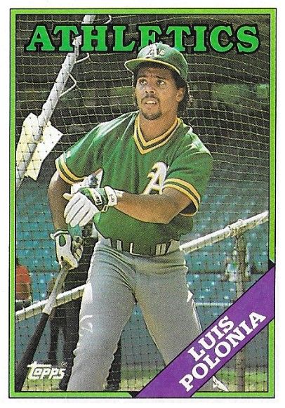 Polonia, Luis / 1988 Oakland Athletics / Topps #238