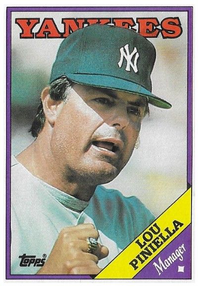 Piniella, Lou / 1988 New York Yankees / Topps #44