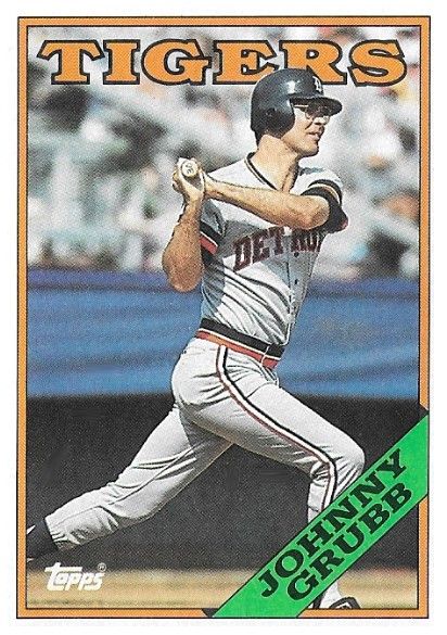 Grubb, Johnny / 1988 Detroit Tigers / Topps #128