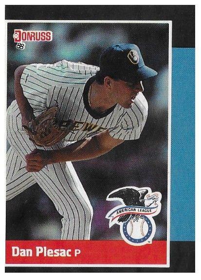 Plesac, Dan / 1988 Milwaukee Brewers / Donruss #18