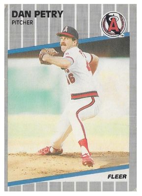 Petry, Dan / 1989 California Angels / Fleer #486