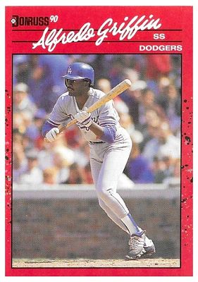 Griffin, Alfredo / 1990 Los Angeles Dodgers / Donruss #195