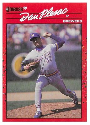 Plesac, Dan / 1990 Milwaukee Brewers / Donruss #175