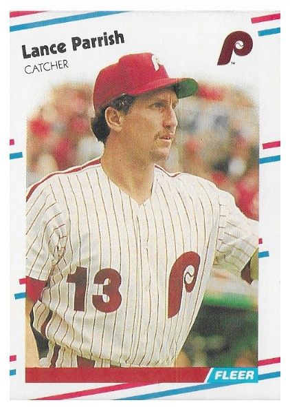 Parrish, Lance / 1988 Philadelphia Phillies / Fleer #310