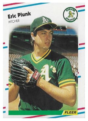 Plunk, Eric / 1988 Oakland Athletics / Fleer #291