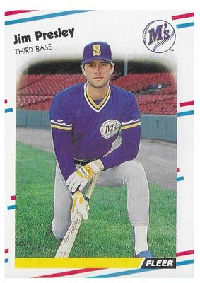 Presley, Jim / 1988 Seattle Mariners / Fleer #385