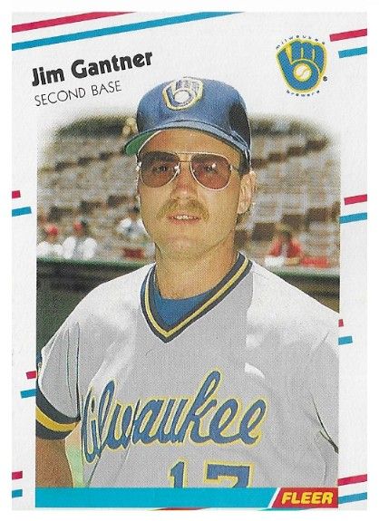 Gantner, Jim / 1988 Milwaukee Brewers / Fleer #165