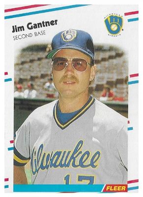 Gantner, Jim / 1988 Milwaukee Brewers / Fleer #165