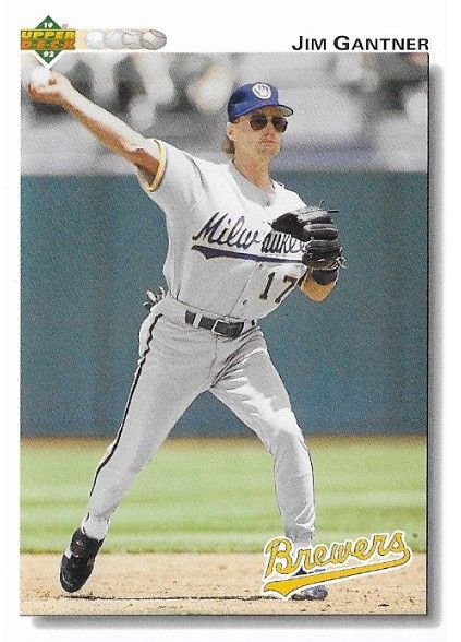 Gantner, Jim / 1992 Milwaukee Brewers / Upper Deck #360