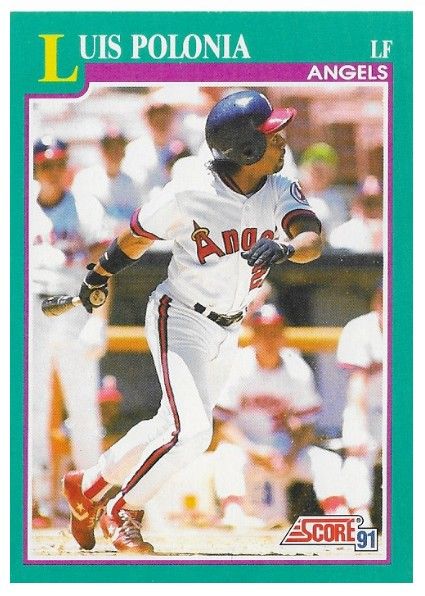 Polonia, Luis / 1991 California Angels / Score #587