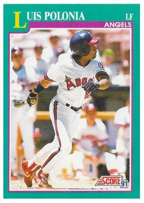 Polonia, Luis / 1991 California Angels / Score #587