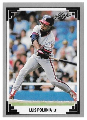Polonia, Luis / 1991 California Angels / Leaf #81