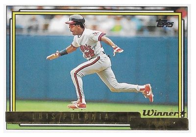 Polonia, Luis / 1992 California Angels / Topps #37
