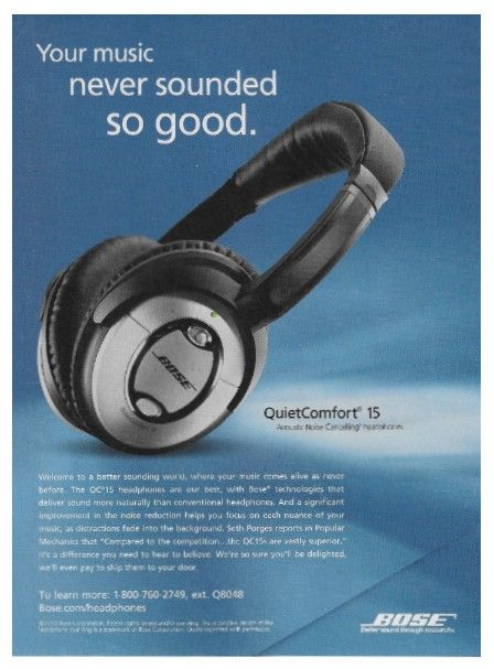 Bose / QuietComfort 15 / 2010