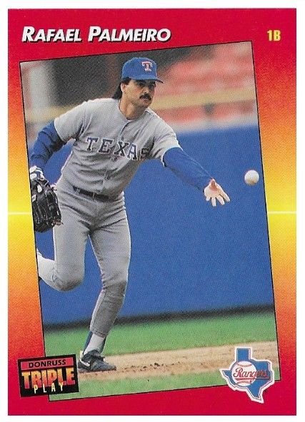 Palmeiro, Raphael / 1992 Texas Rangers / Triple Play #183