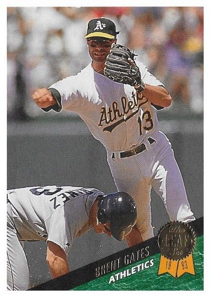 Gates, Brent / 1993 Oakland Athletics / Leaf #536