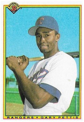 Pettis, Gary / 1990 Texas Rangers / Bowman #498