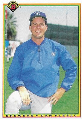 Plesac, Dan / 1990 Milwaukee Brewers / Bowman #386