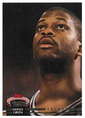 Green, Sidney / 1992-93 San Antonio Spurs / Stadium Club #98