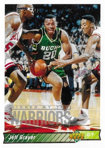 Grayer, Jeff / 1992-93 Milwaukee Bucks / Upper Deck #77