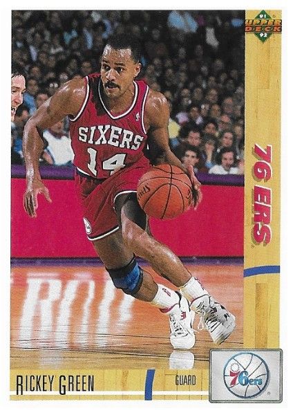 Green, Rickey / 1991-92 Philadelphia 76ers / Upper Deck #112