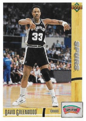Greenwood, David / 1991-92 San Antonio Spurs / Upper Deck #374