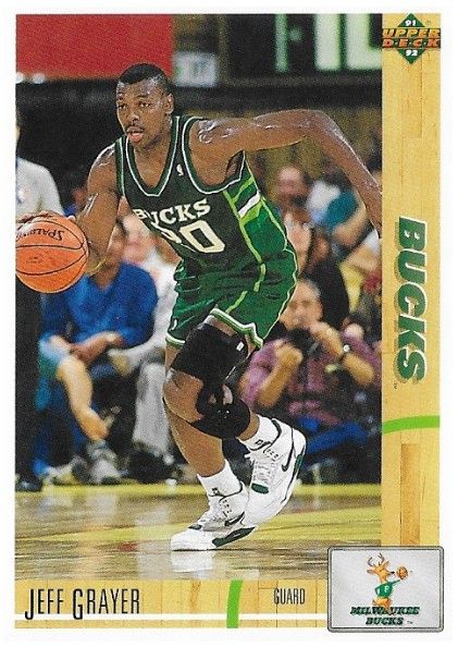Grayer, Jeff / 1991-92 Milwaukee Bucks / Upper Deck #221