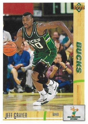 Grayer, Jeff / 1991-92 Milwaukee Bucks / Upper Deck #221