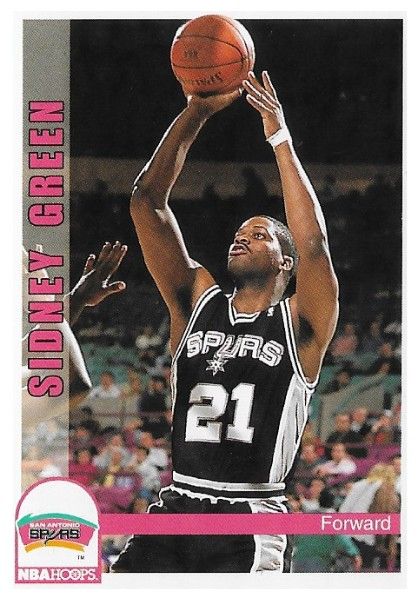 Green, Sidney / 1992-93 San Antonio Spurs / Hoops #208