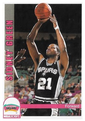 Green, Sidney / 1992-93 San Antonio Spurs / Hoops #208
