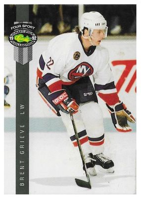 Grieve, Brent / 1992 New York Islanders / Classic Four Sport #213