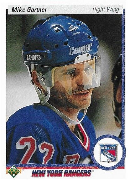 Gartner, Mike / 1990-91 New York Rangers / Upper Deck #277