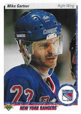 Gartner, Mike / 1990-91 New York Rangers / Upper Deck #277