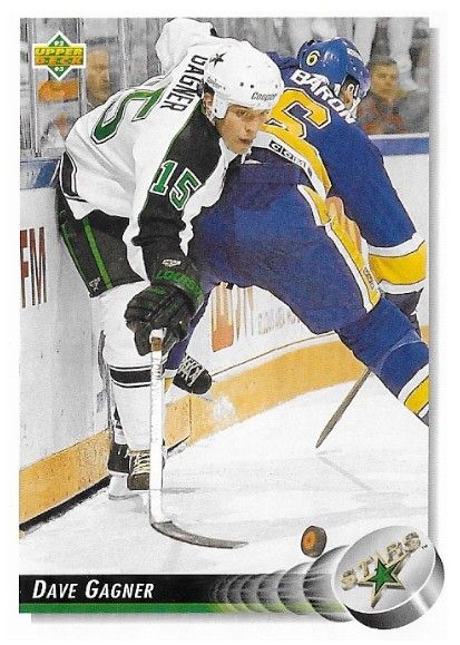Gagner, Dave / 1992-93 Minnesota North Stars / Upper Deck #174