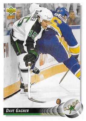 Gagner, Dave / 1992-93 Minnesota North Stars / Upper Deck #174