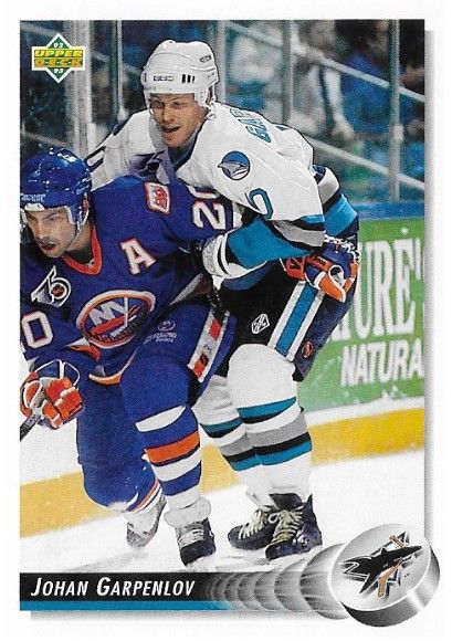 Garpenlov, Johan / 1992-93 San Jose Sharks / Upper Deck #59