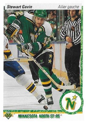 Gavin, Stewart / 1990-91 Minnesota North Stars / Upper Deck #150 - French