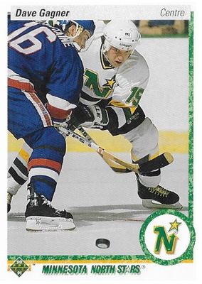 Gagner, Dave / 1990-91 Minnesota North Stars / Upper Deck #248 - French