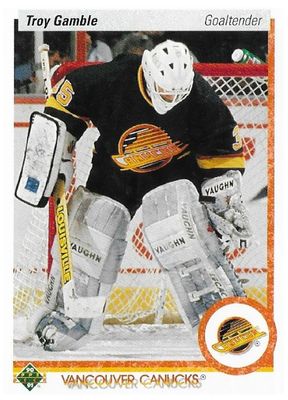 Gamble, Troy / 1990-91 Vancouver Canucks / Upper Deck #434