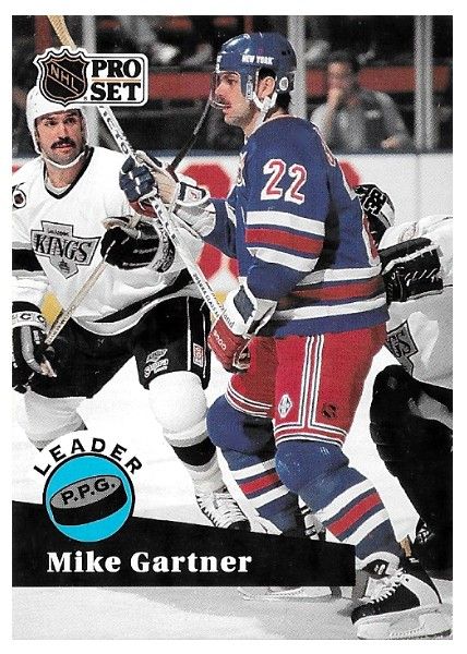 Gartner, Mike / 1991-92 New York Rangers / Pro Set #604