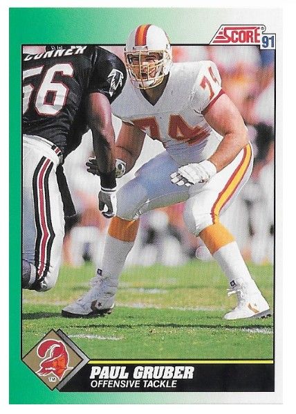 Gruber, Paul / 1991 Tampa Bay Buccaneers / Score #249