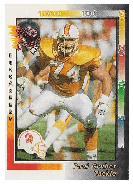 Gruber, Paul / 1992 Tampa Bay Buccaneers / Wild Card #357