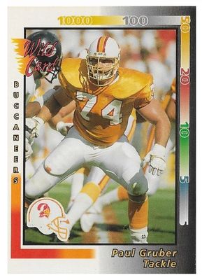 Gruber, Paul / 1992 Tampa Bay Buccaneers / Wild Card #357