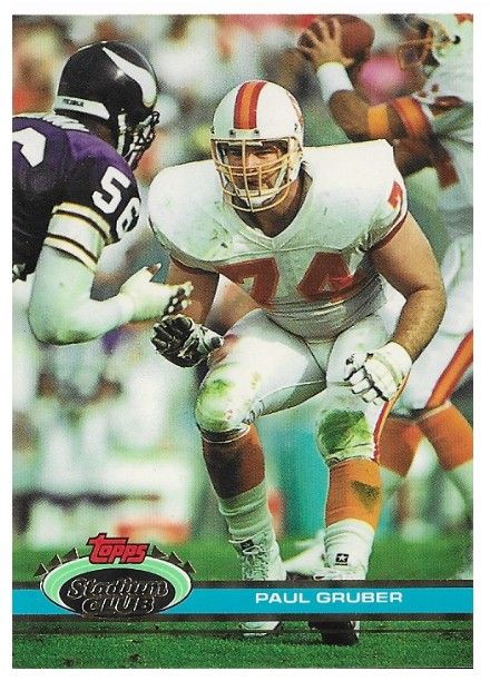 Gruber, Paul / 1991 Tampa Bay Buccaneers / Stadium Club #214