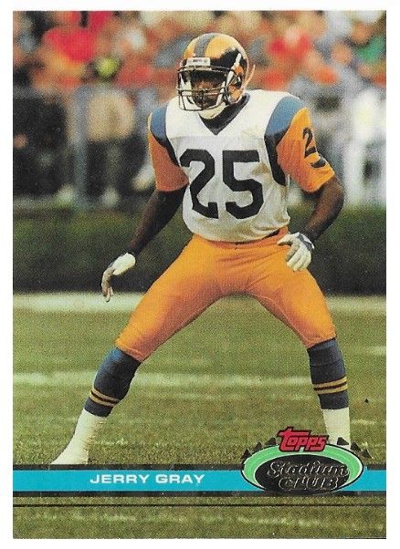 Gray, Jerry / 1991 Los Angeles Rams / Stadium Club #476