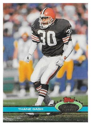 Gash, Thane / 1991 Cleveland Browns / Stadium Club #311